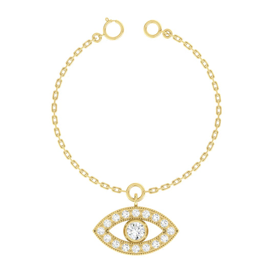 Eternal Eye Yellow Gold Diamond Charm [yg]