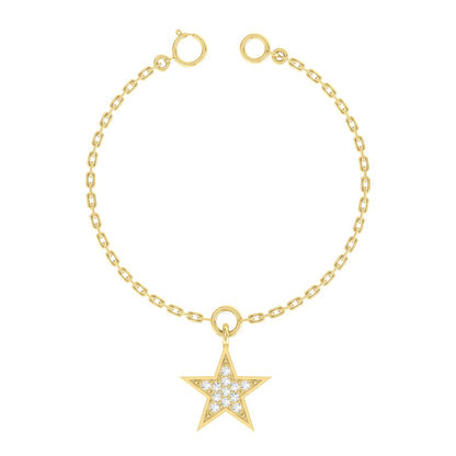 Starlit Spark Yellow Gold Customised Diamond Charm [yg]