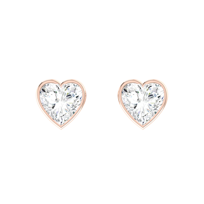 Luminous Love 0.5cts Gold Diamond Earrings [rg]