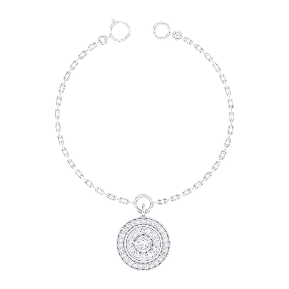 Glimmer Loop White Gold Diamond Charm [wg]