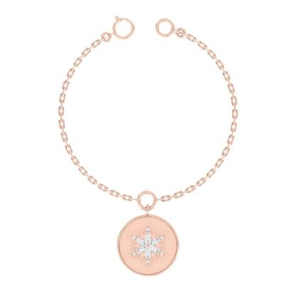 Frozen Spark Rose Gold Diamond Charm [rg]