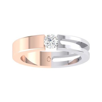 Dual Elegance Rose Gold Lab Grown Diamond  [rg]