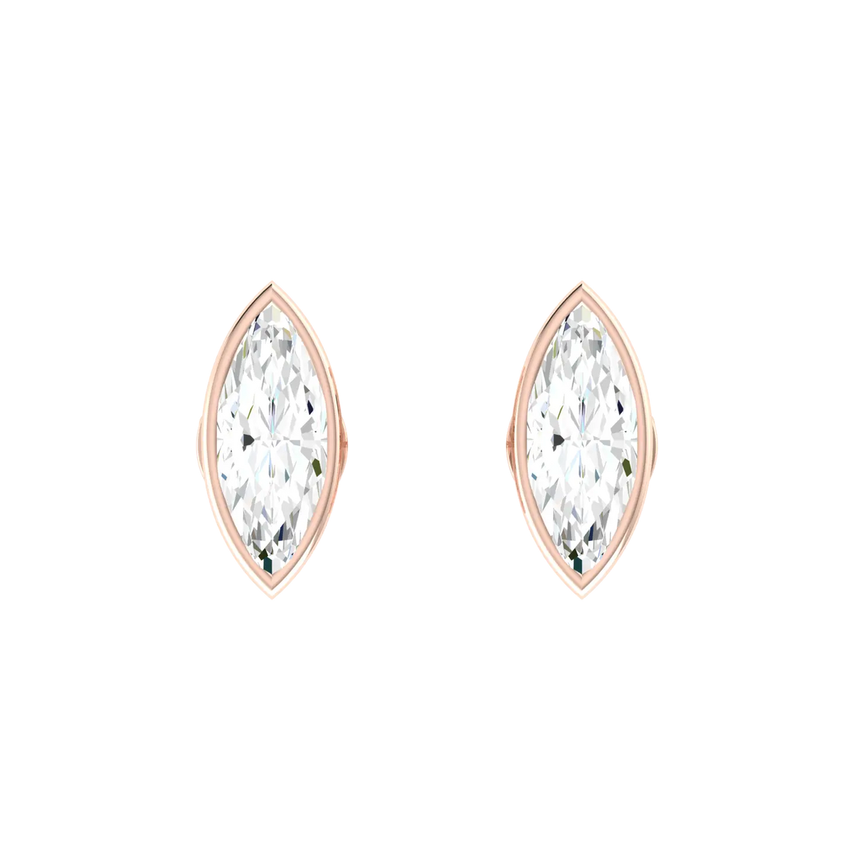  Rose Gold Diamond Earrings Solaris Echo 0.3cts [rg]
