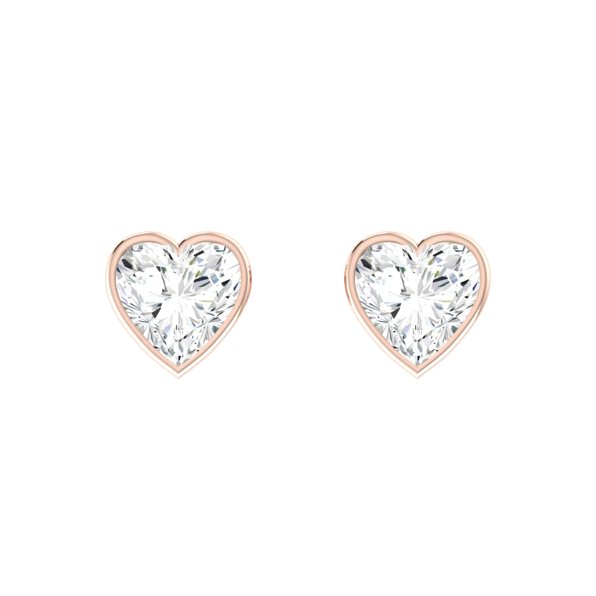 Luminous Love 0.5cts Gold Diamond Earrings [rg]
