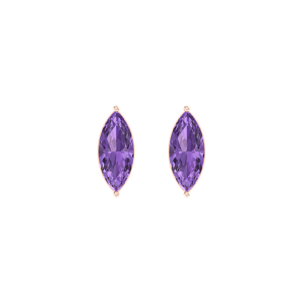 Gemstream 1cts Rose Gold Diamond Earrings [rg]