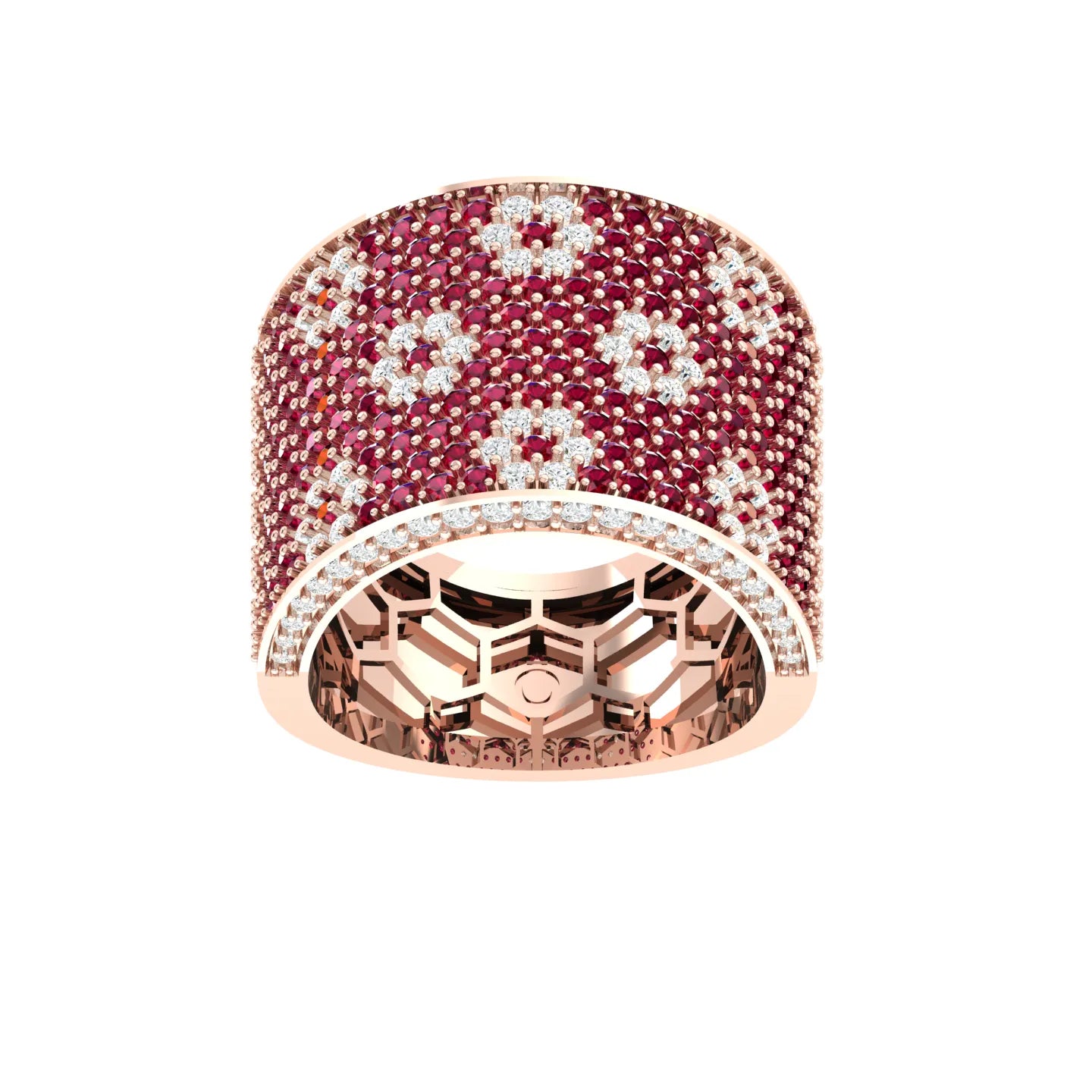 Floral Fire Rose Gold Diamond Ring [rg]