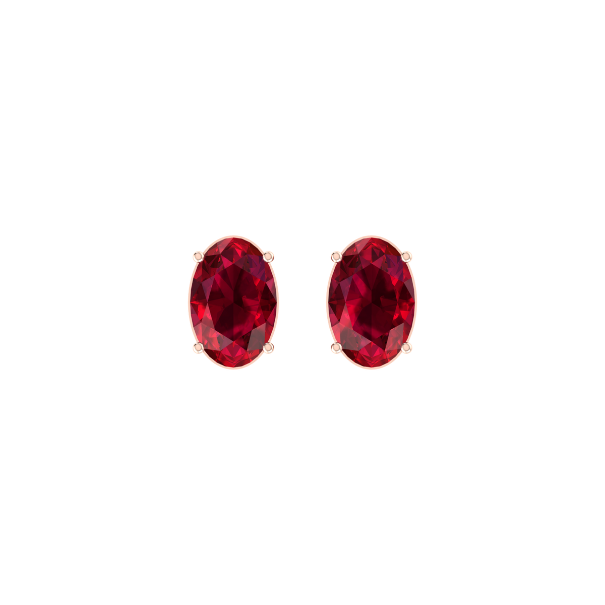 Radiant Pulse 1cts  Rose Gold Diamond Earrings [rg]
