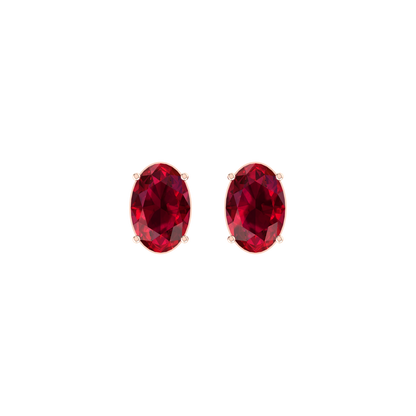 Radiant Pulse 1cts  Rose Gold Diamond Earrings [rg]