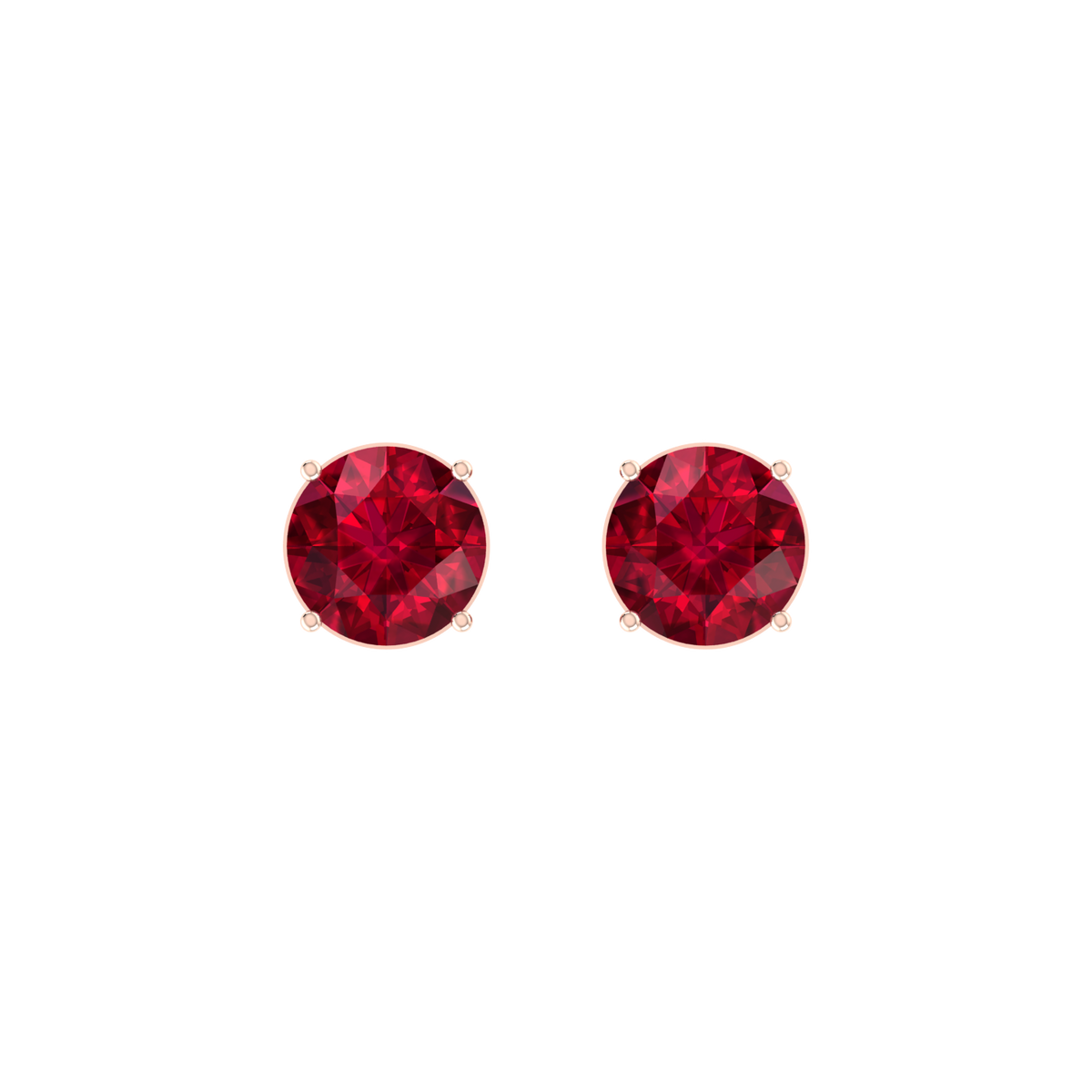 Red Luster 1cts Rose Gold Diamond Earrings [rg]