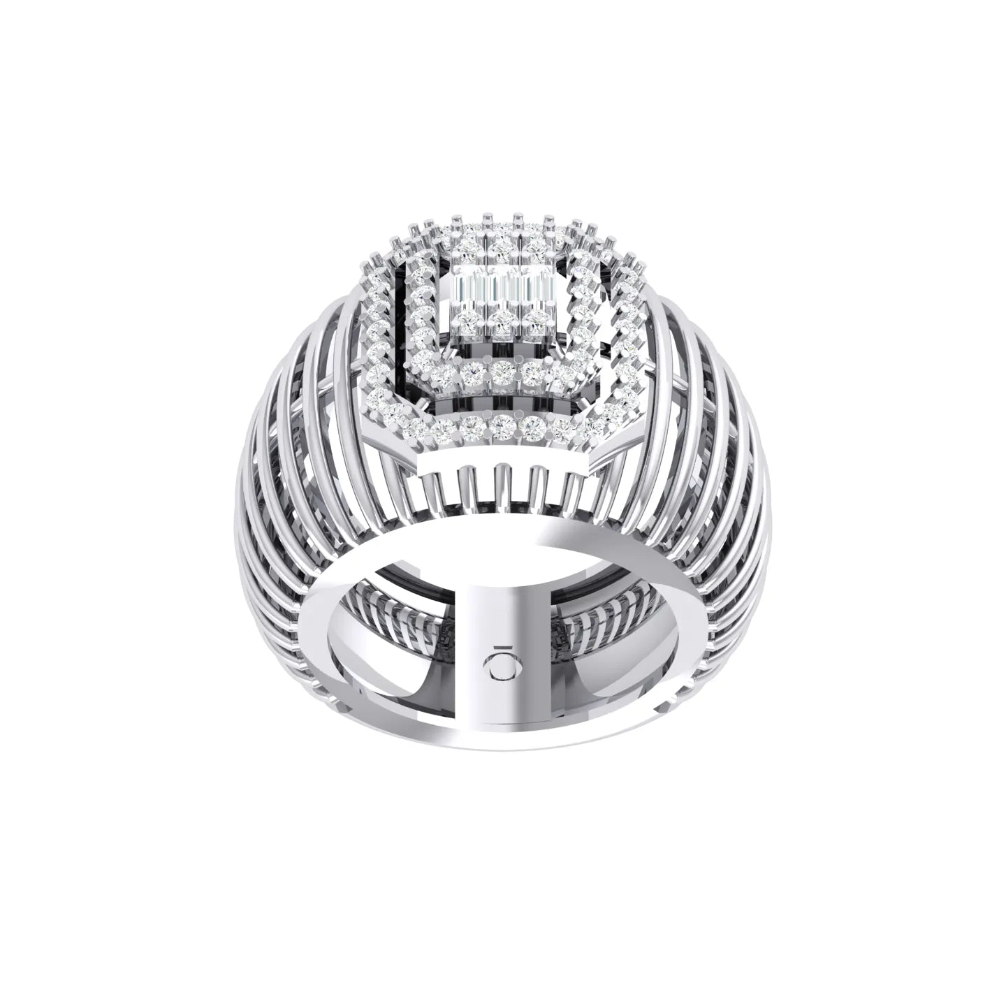 Cubic charm White Gold Diamond Ring [wg]