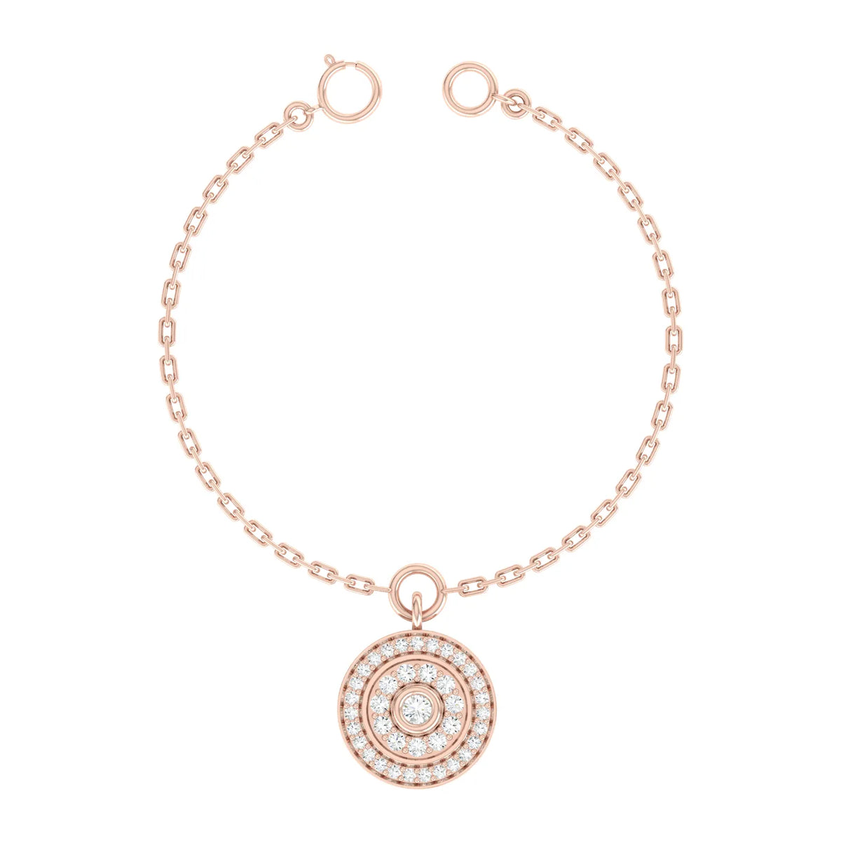Glimmer Loop Rose Gold Diamond Charm [rg]