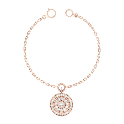 Glimmer Loop Rose Gold Diamond Charm [rg]