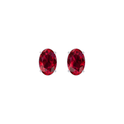 Radiant Pulse 1cts  White Gold Diamond Earrings [wg]