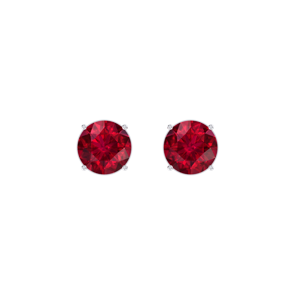  White Gold Diamond EarringsRed Luster 2cts [wg]