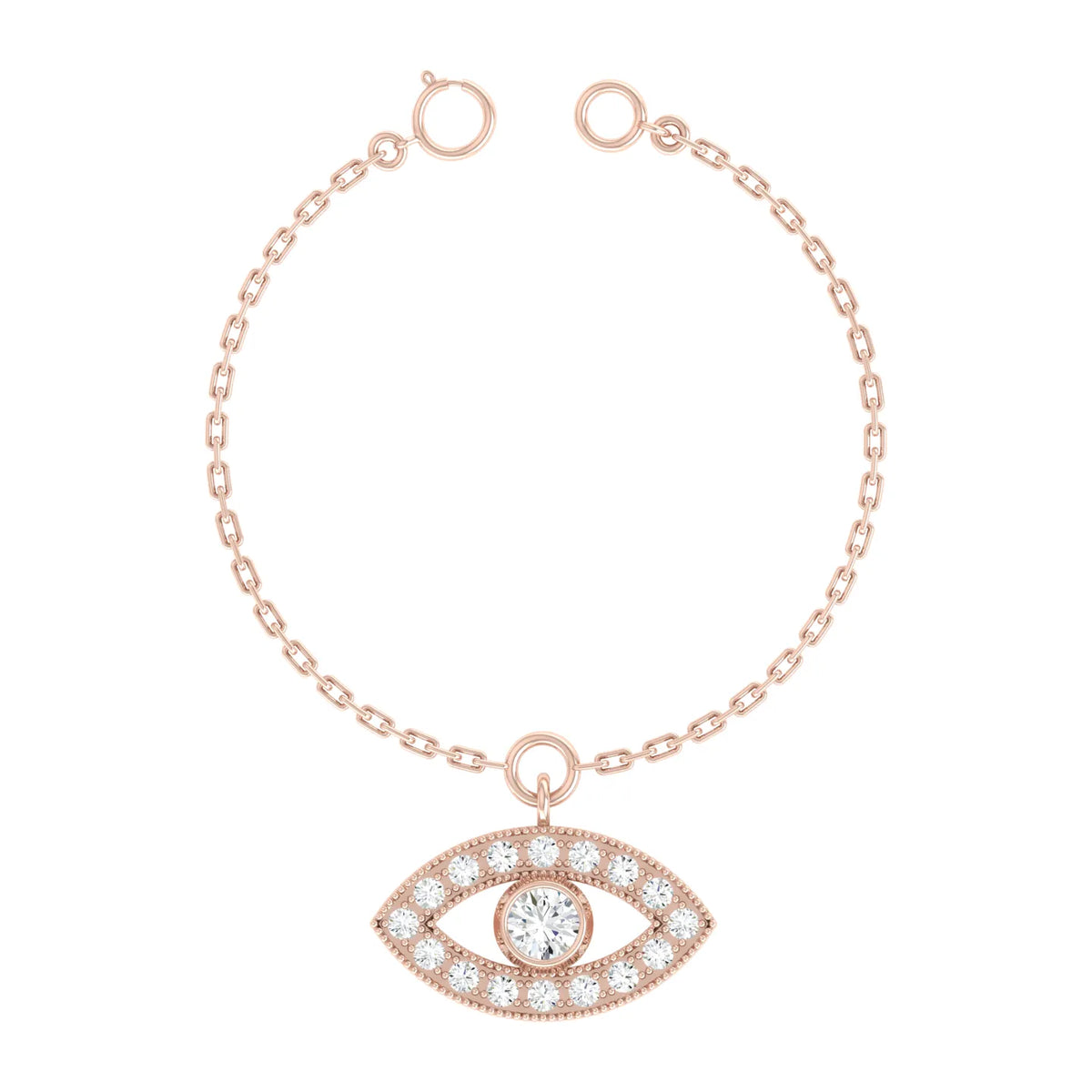 Eternal Eye Rose Gold Diamond Charm [rg]