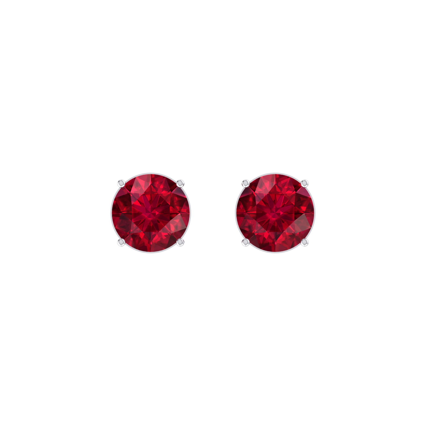 Red Luster 0.3cts White Gold Diamond Earrings [wg]