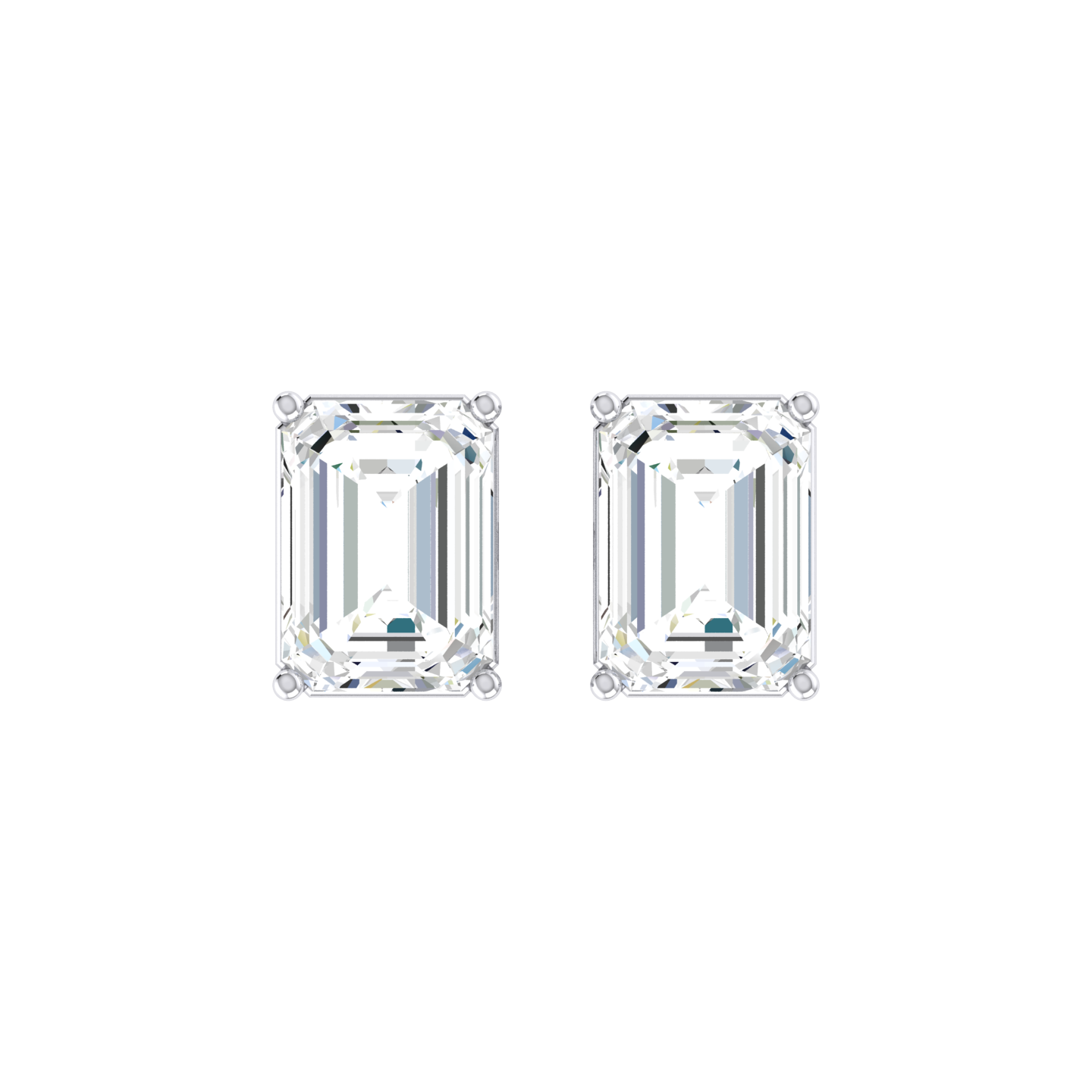 Clarity Crafted White Gold Diamond Earrings [wg]