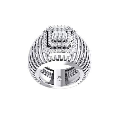 Cubic charm White Gold Diamond Ring [wg]