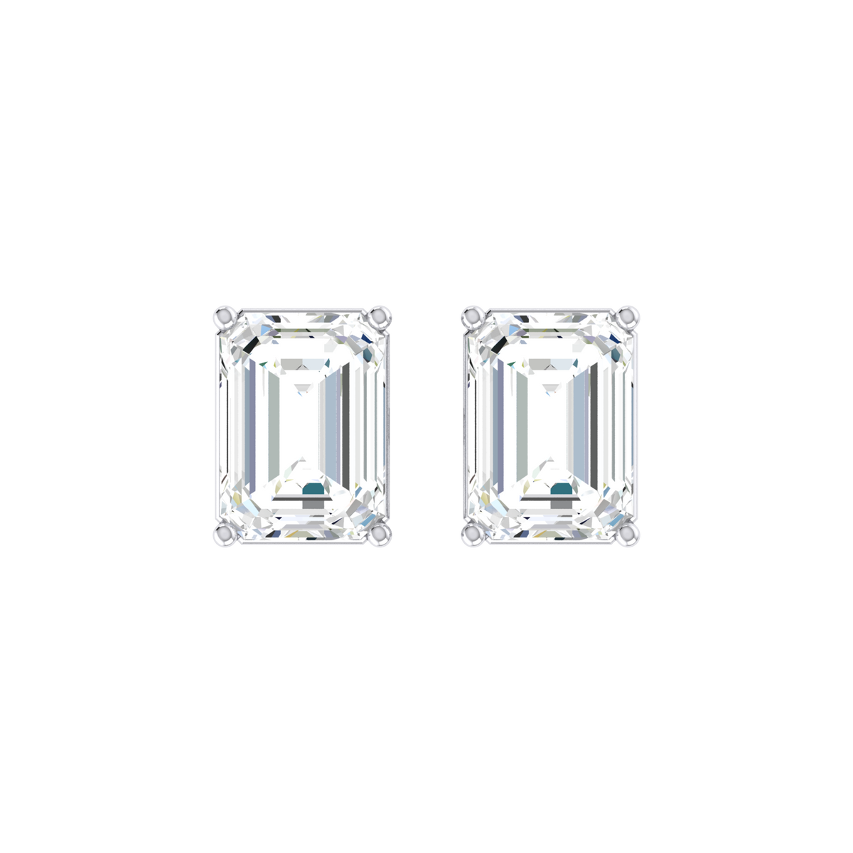 Clarity Crafted White Gold Diamond Earrings [wg]