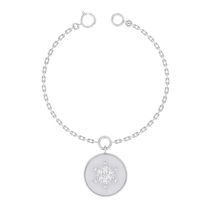 Frozen Spark White Gold Diamond Charm [wg]