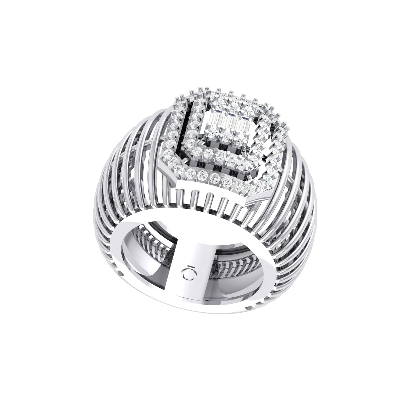 White Gold Diamond Ring - Cubic charm [wg]