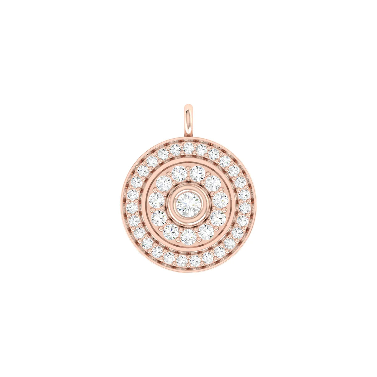 Rose Gold Diamond Charm - Glimmer Loop  [rg]