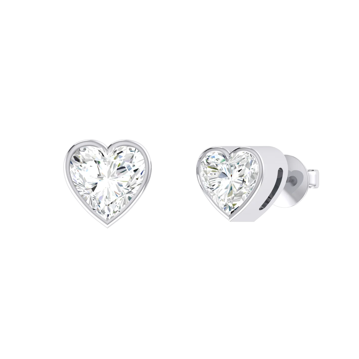 White Gold Diamond Earrings - Luminous Love 0.5cts [wg]