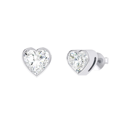 White Gold Diamond Earrings - Luminous Love 0.5cts [wg]