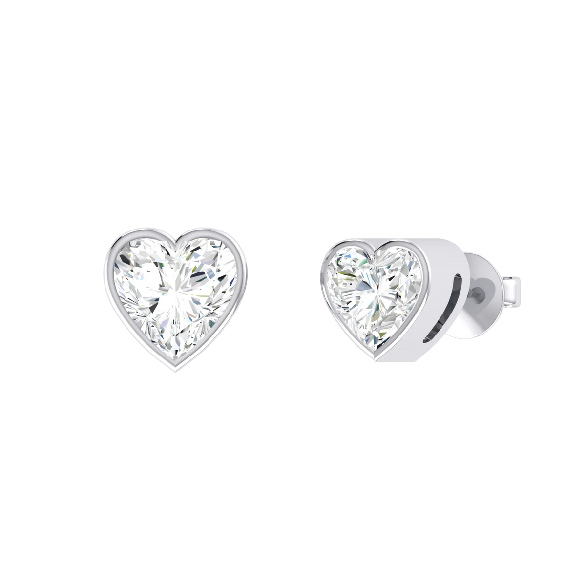 White Gold Diamond Earrings - Luminous Love 0.5cts [wg]