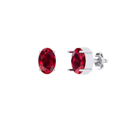 White Gold Diamond Earrings - Radiant Pulse 1cts [wg]