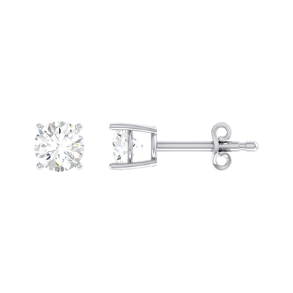 White Gold Diamond Earrings - Illuminated Grace 0.3cts [wg]