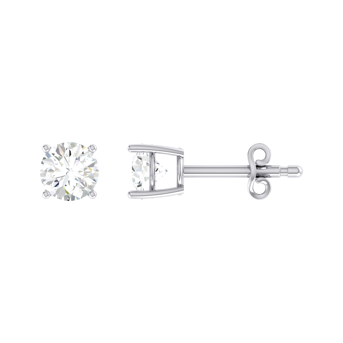 White Gold Diamond Earrings - Illuminated Grace 0.5cts [wg]