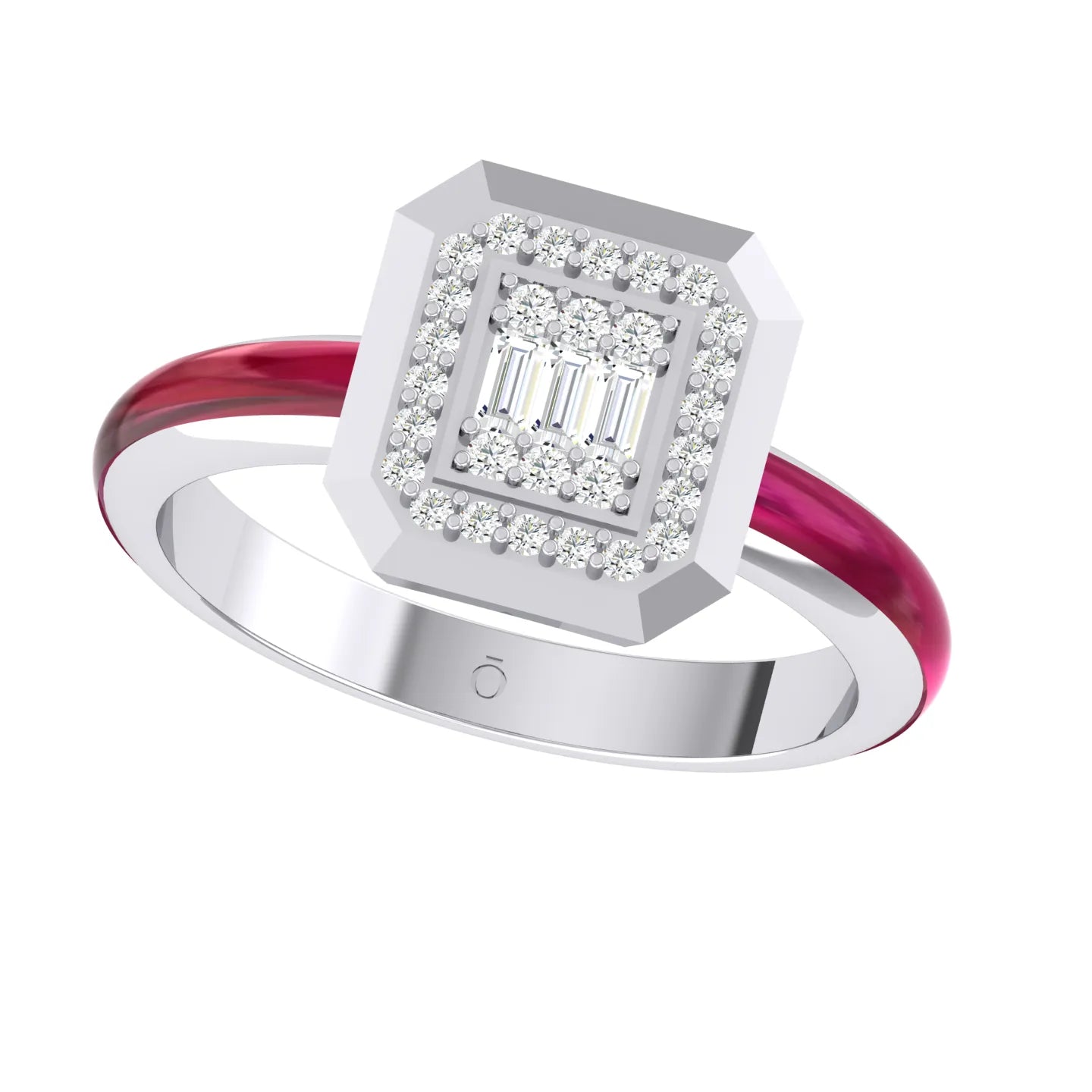 Scarlet Prism White Gold Lab Grown Diamond
