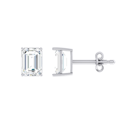 White Gold Diamond Earrings - Clarity Crafted [wg]