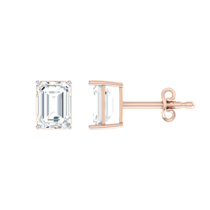 Rose Gold Diamond Earrings - Clarity Crafted [rg]