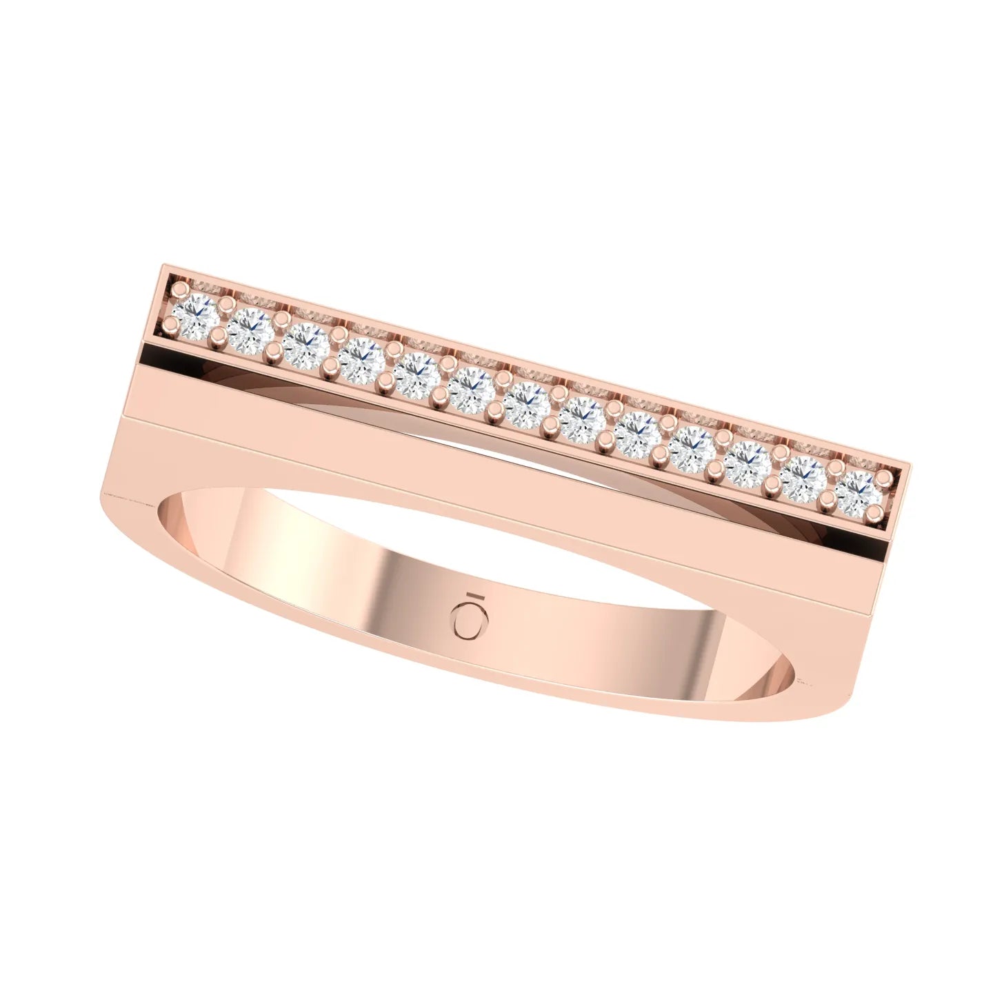 Rose Gold Diamond Ring - Pure Spark [rg]