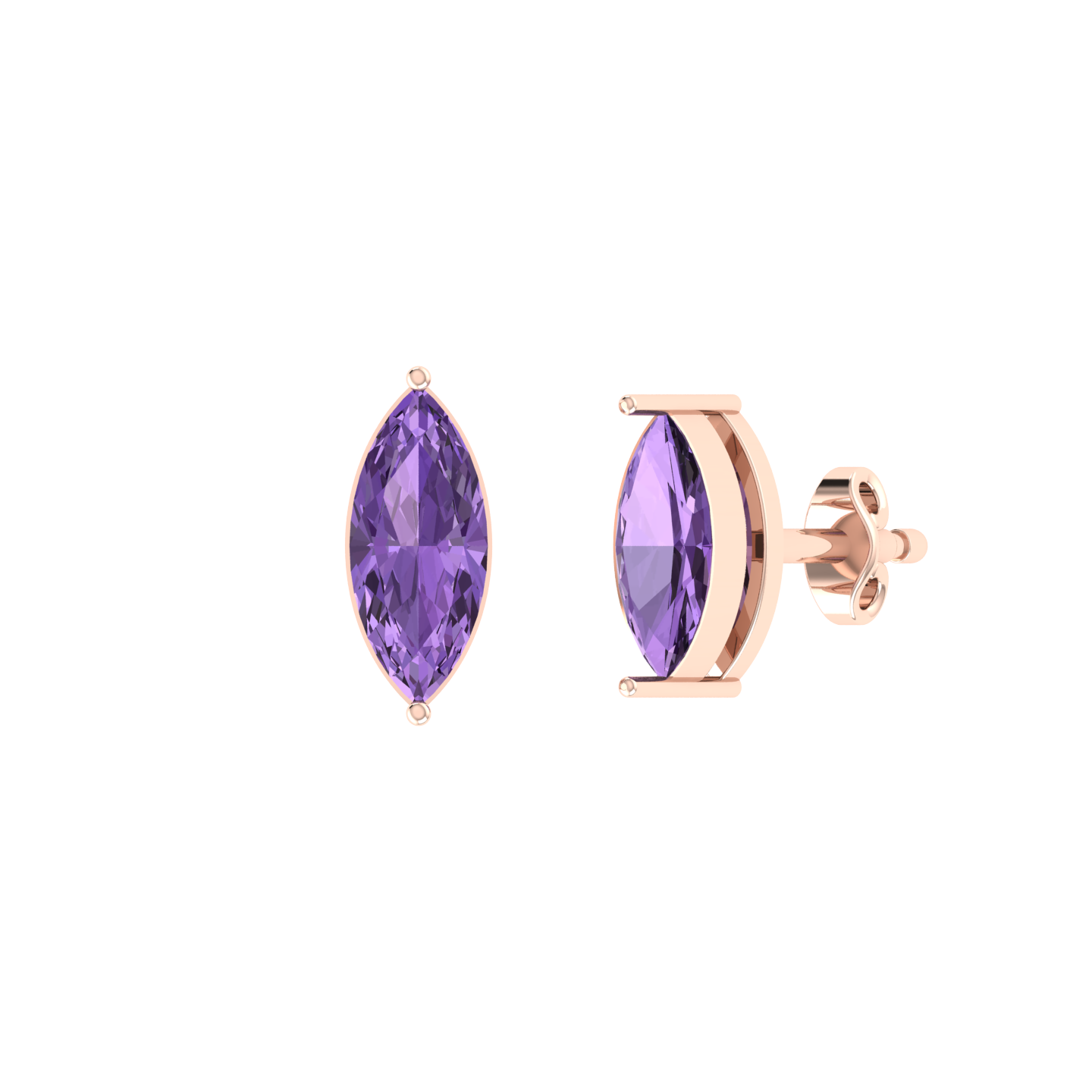 Rose Gold Diamond Earrings - Gemstream 0.8cts [rg]