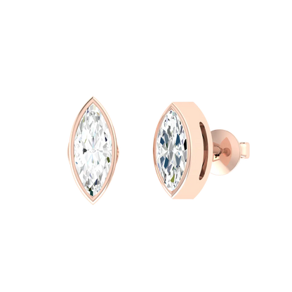 Rose Gold Diamond Earrings - Solaris Echo 0.3cts [rg]