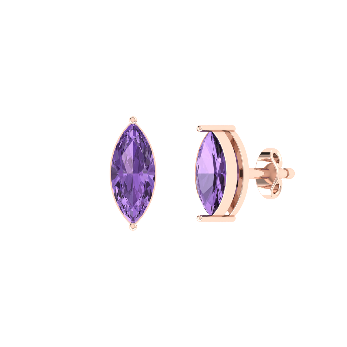 Rose Gold Diamond Earrings - Gemstream 1cts [rg]