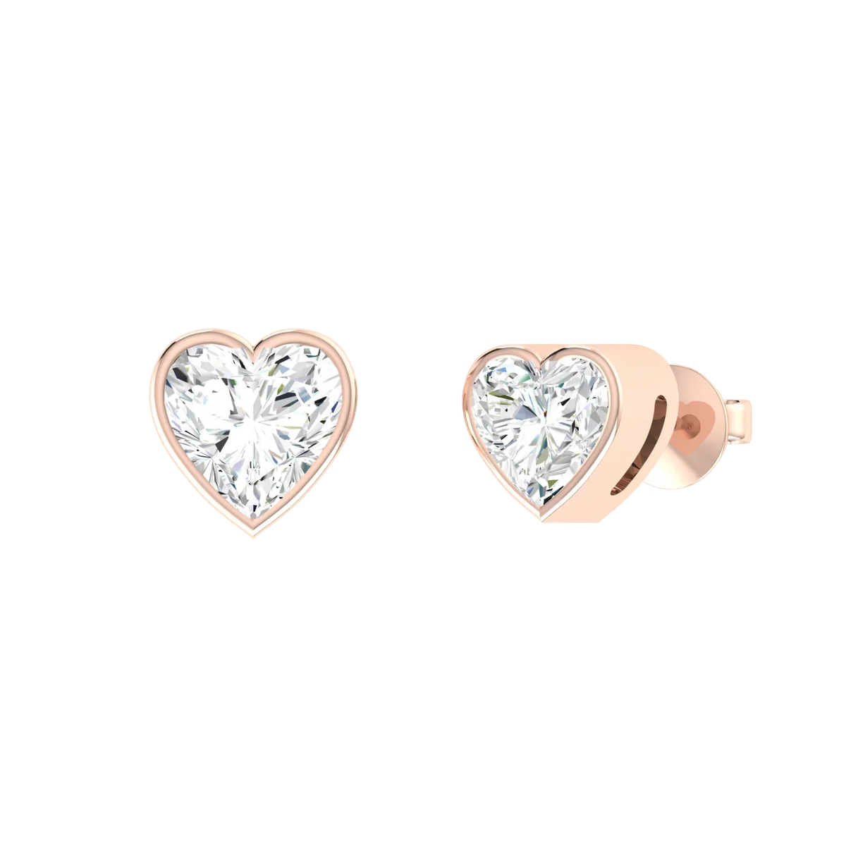 Rose Gold Diamond Earrings - Luminous Love 0.5cts [rg]