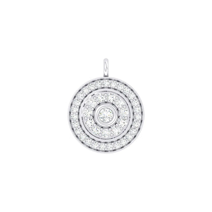 White Gold Diamond Charm - Glimmer Loop  [wg]