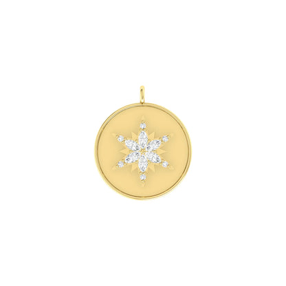 Yellow Gold Diamond Charm - Frozen Spark [yg]