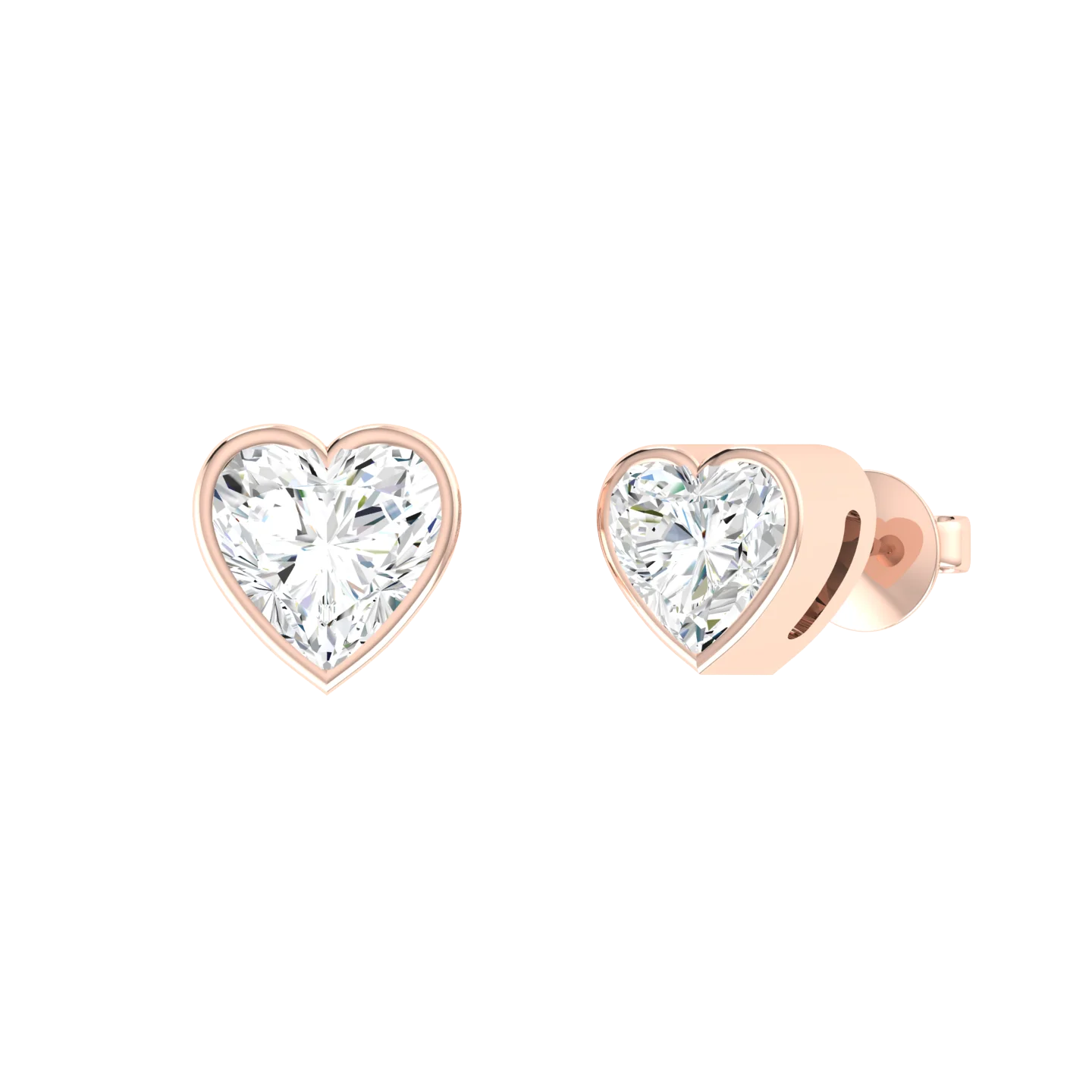 Rose Gold Diamond Earrings - Luminous Love 0.5cts [rg]
