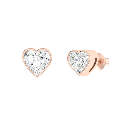 Rose Gold Diamond Earrings - Luminous Love 0.5cts [rg]