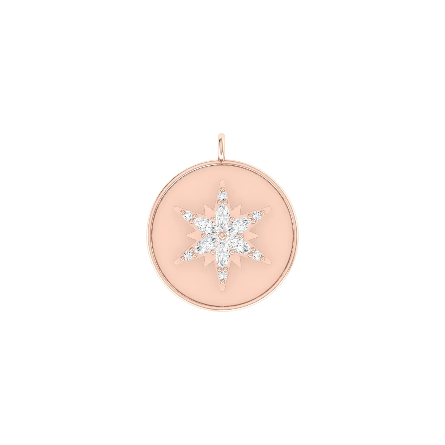 Rose Gold Diamond Charm - Frozen Spark [rg]