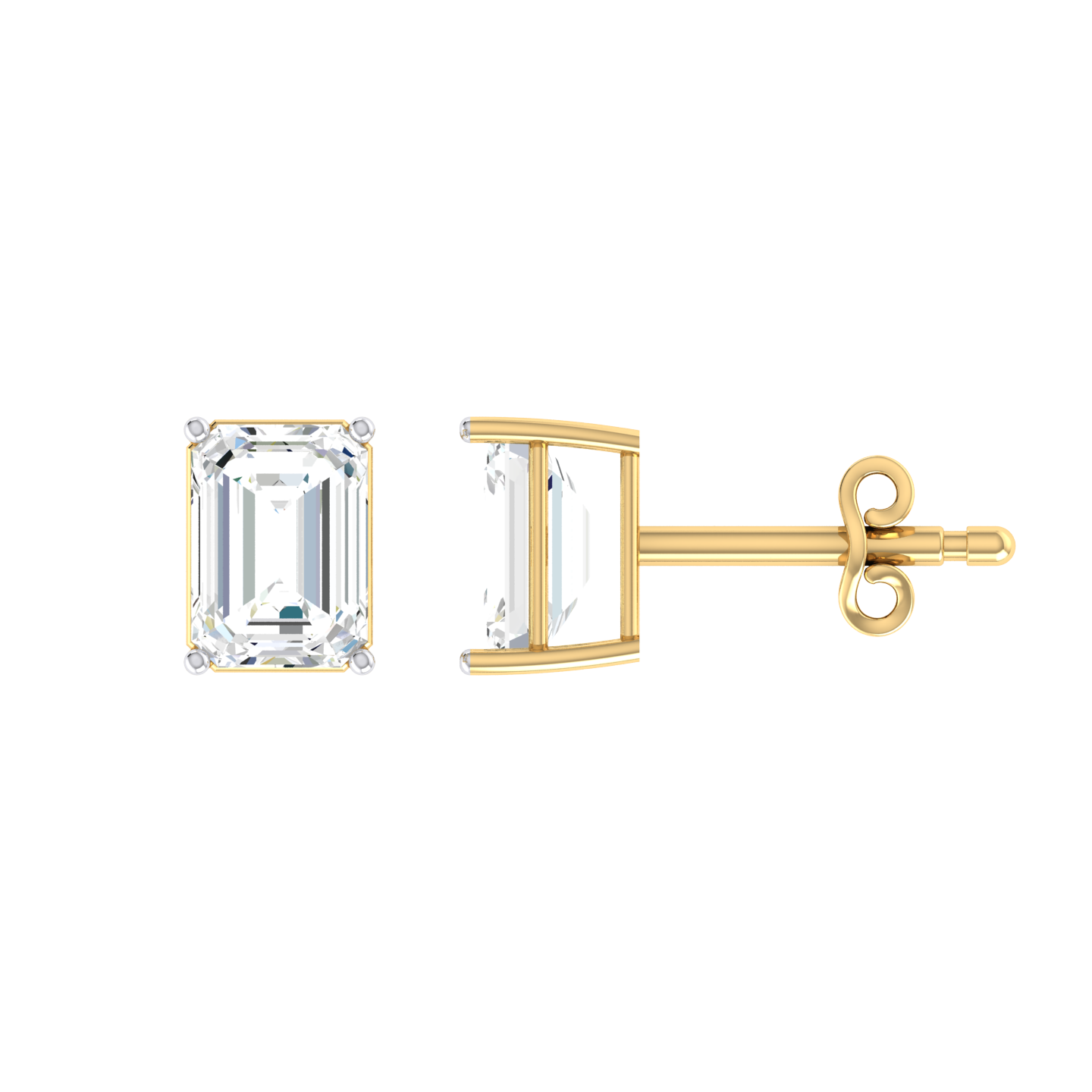 Yellow Gold Diamond Earrings - Clarity Crafted [yg]