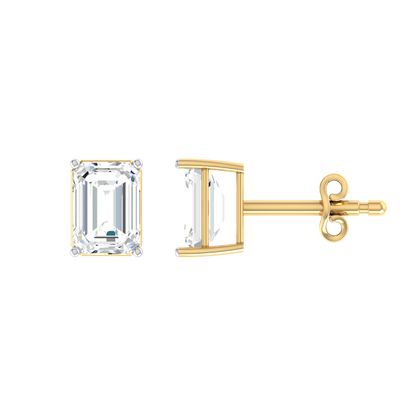 Yellow Gold Diamond Earrings - Clarity Crafted [yg]