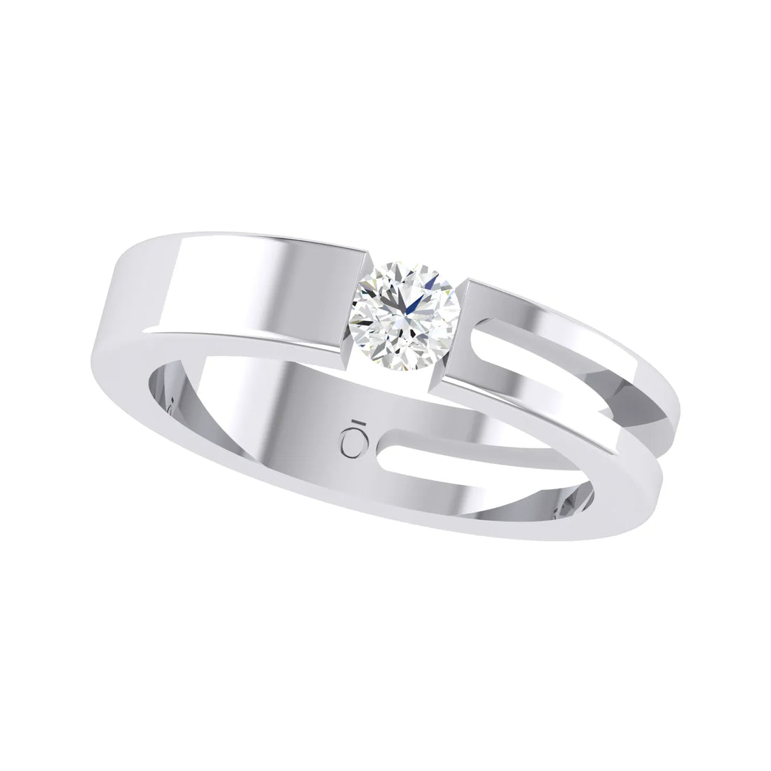 White Gold Lab Grown Diamond - Dual Elegance