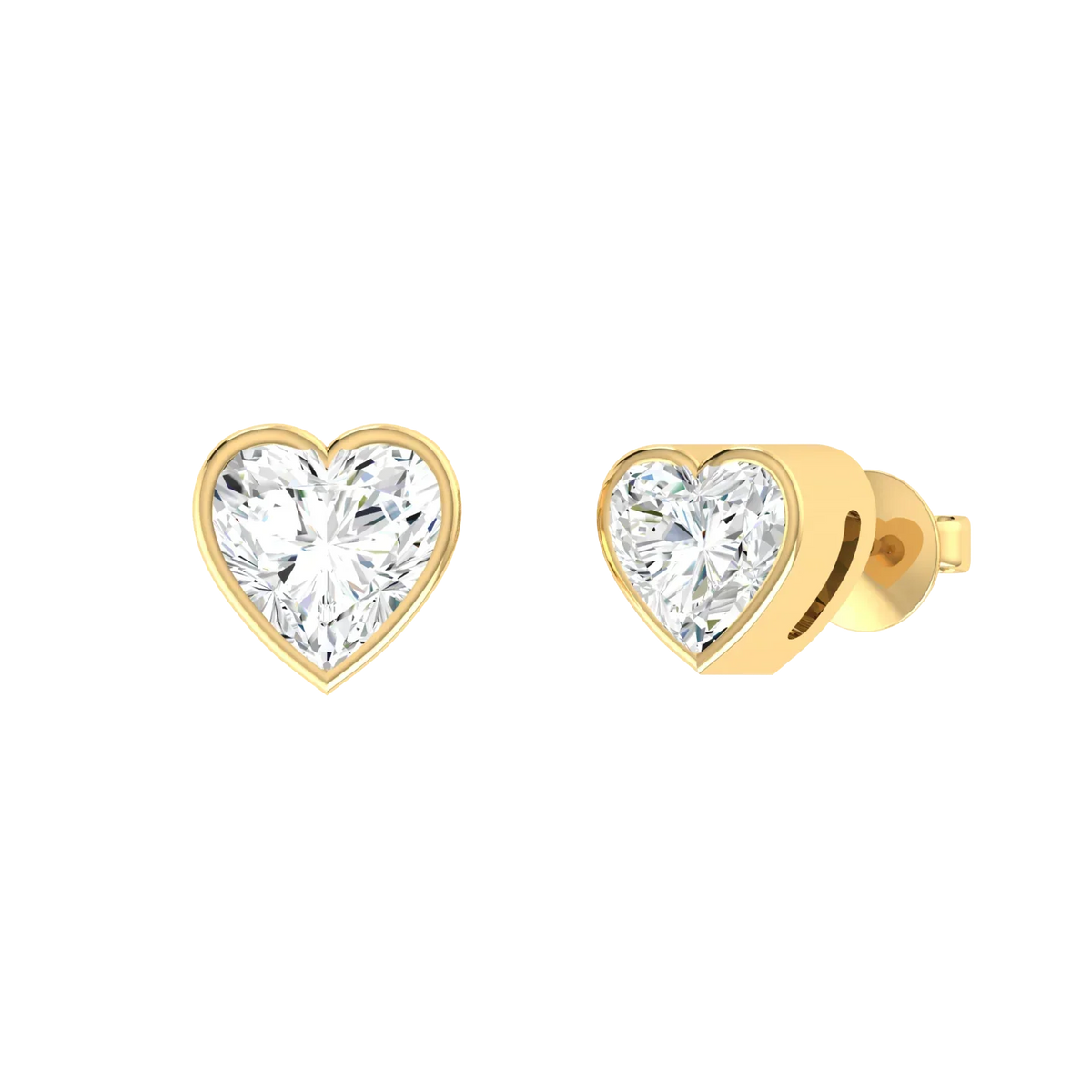 Yellow Gold Diamond Earrings - Luminous Love 0.5cts [yg]