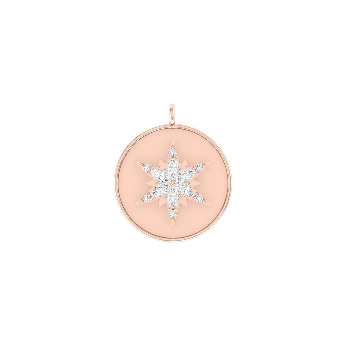 Rose Gold Diamond Charm - Frozen Spark [rg]